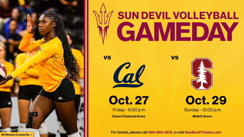 ASU Women's Volleyball vs Stanford Mullett Arena ASU